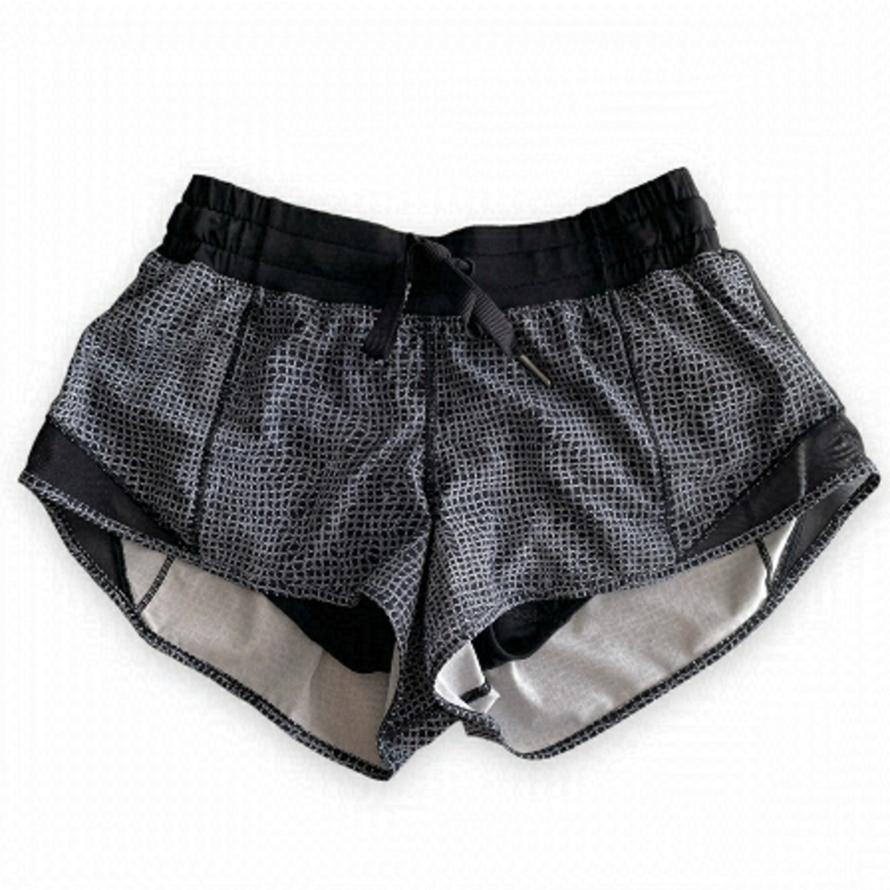 Lululemon ATHLETICA Hotty Shorts 2.5” Black Navy 2